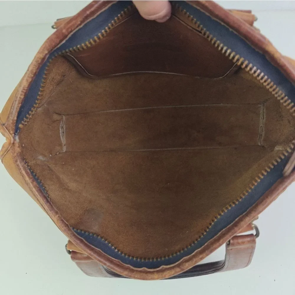 Coach Vitage Genuine Leather Tan Brown Leather Satchel Bag - Picture 8 of 8